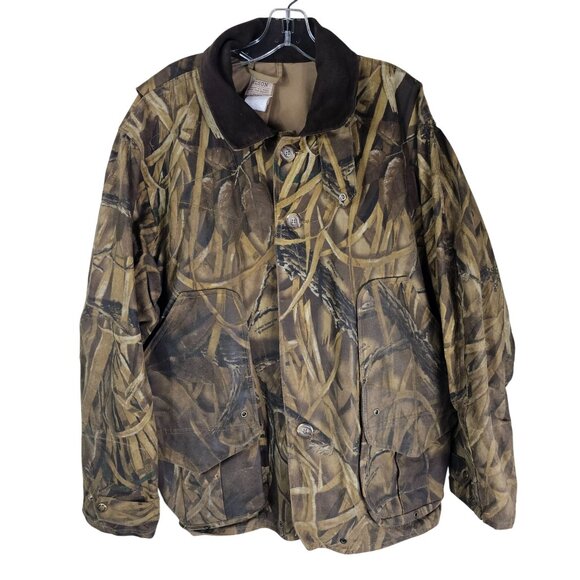 Filson Field Jacket 435WL Men's XL Hunting Wetlands Camo Oil Finish Tin Cloth - Picture 1 of 15